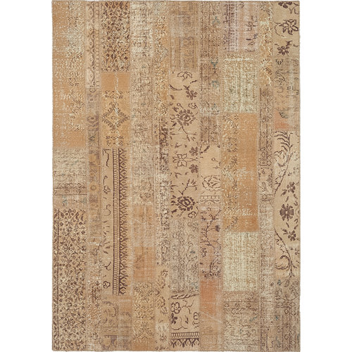 Bungalow Rose Handmade HandKnotted Cotton Toasted Sesame Rug Wayfair